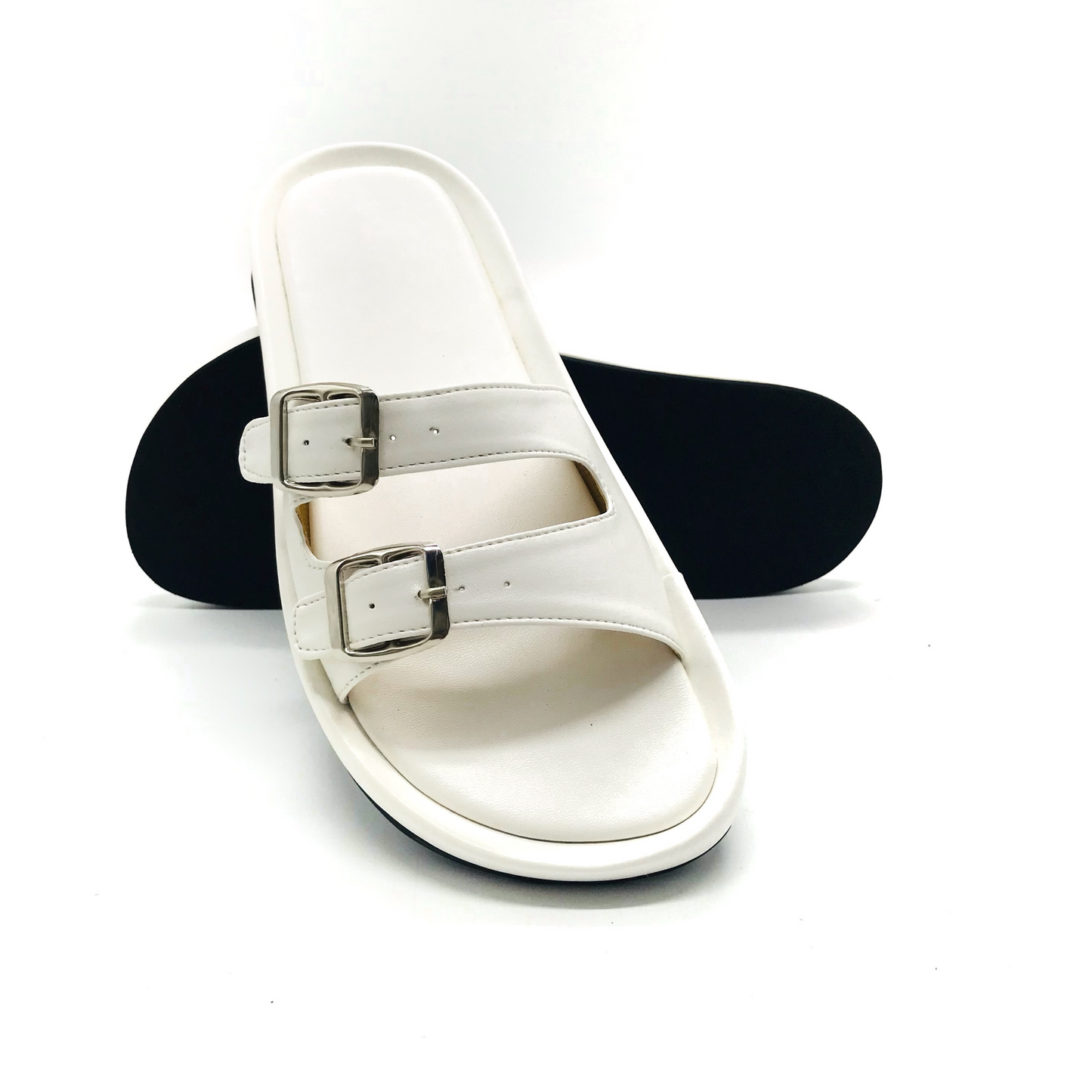 Marikina Made Flat Sandals 2 Straps Buckles Flip Flops Slip On Mall Quality (FRAIZA)