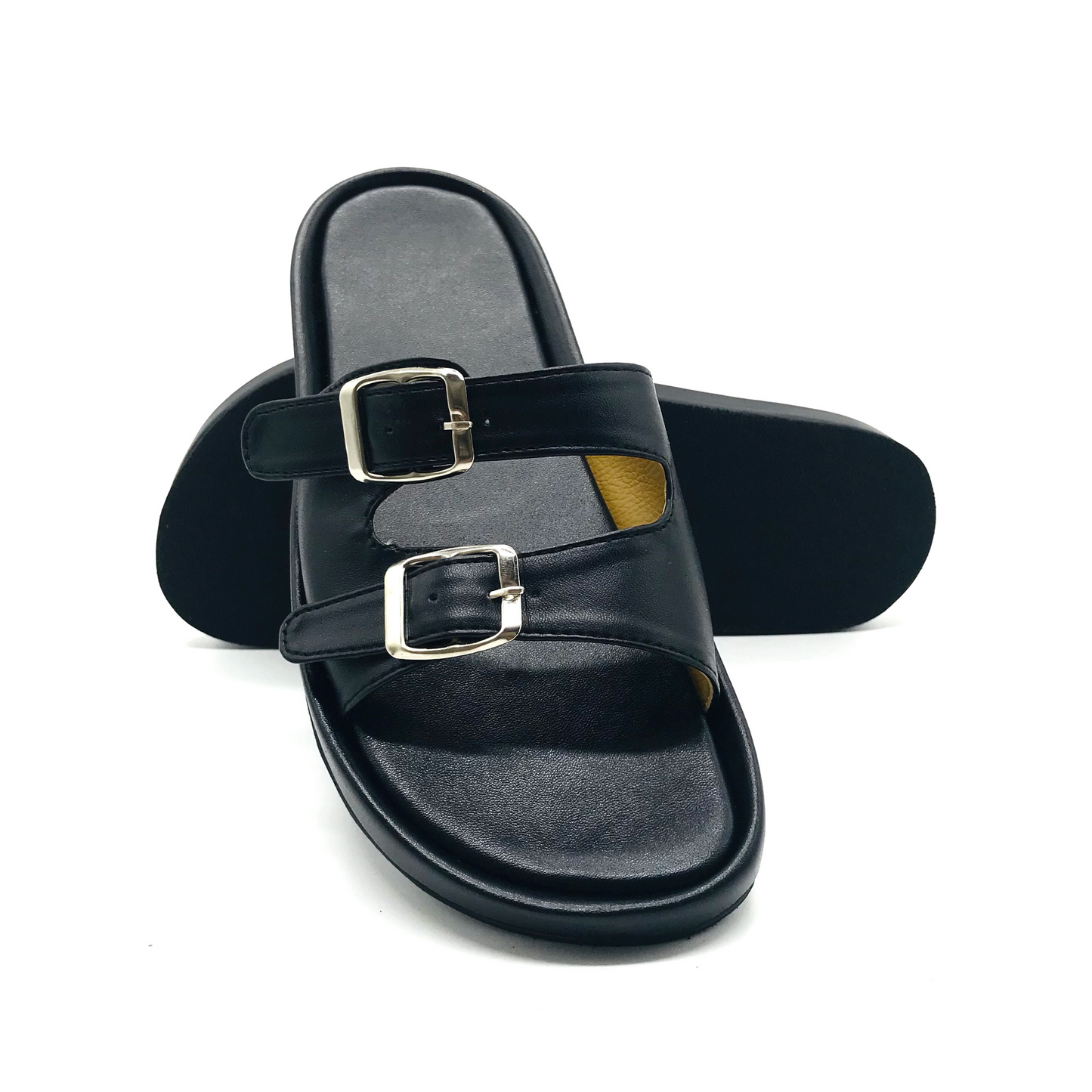 Marikina Made Flat Sandals 2 Straps Buckles Flip Flops Slip On Mall Quality (FRAIZA)