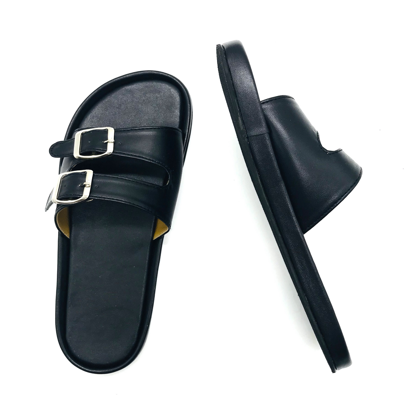 Marikina Made Flat Sandals 2 Straps Buckles Flip Flops Slip On Mall Quality (FRAIZA)