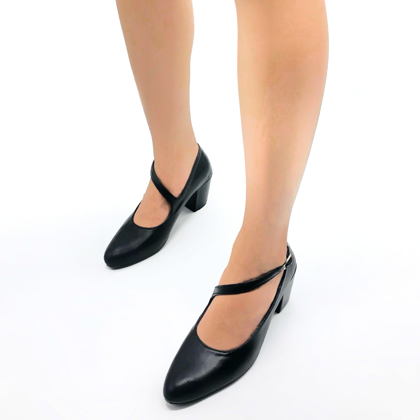 BIANCA DESIGN 2.5 inches Heels for Office/ School Black Black Marikina Made Women Shoes