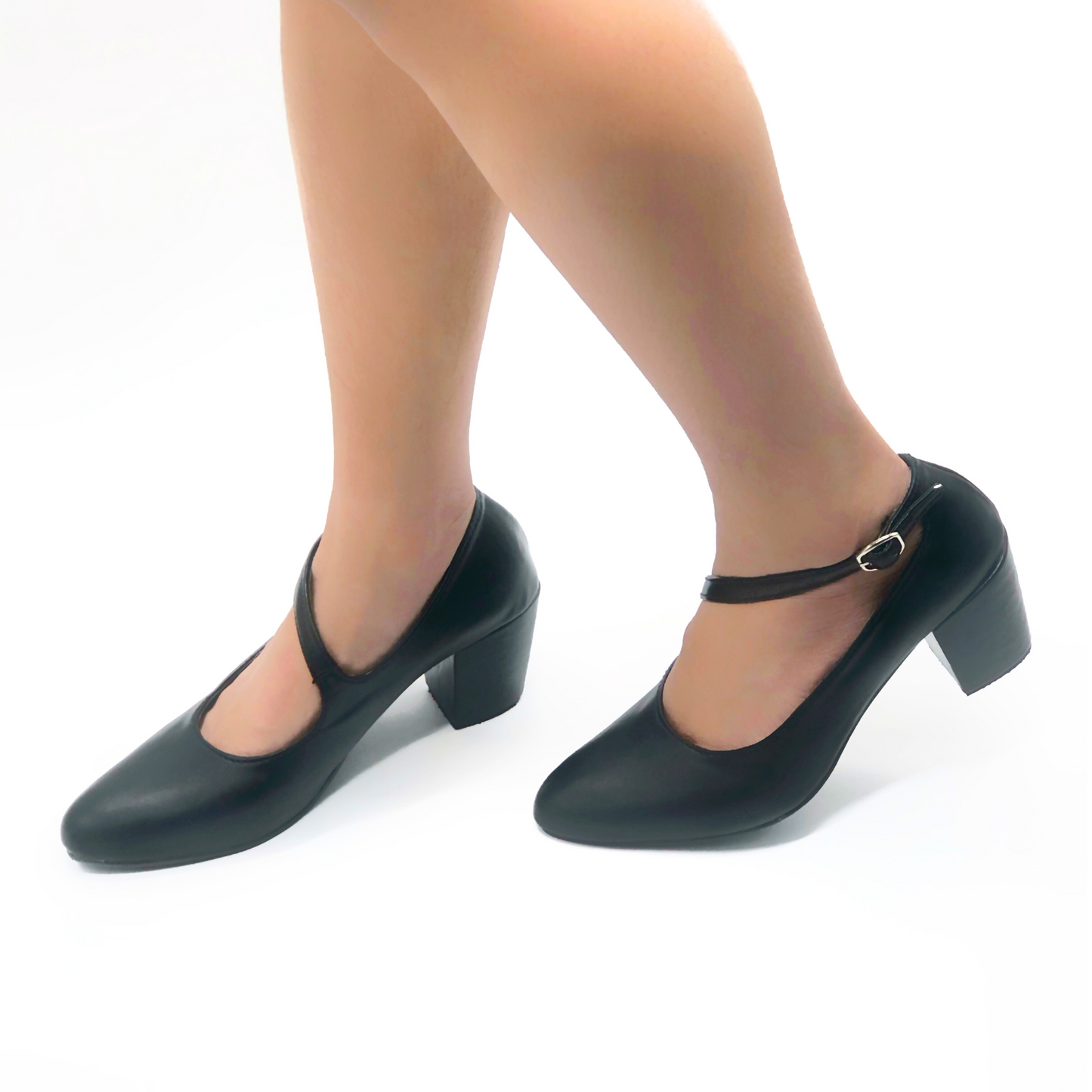 BIANCA DESIGN 2.5 inches Heels for Office/ School Black Black Marikina Made Women Shoes