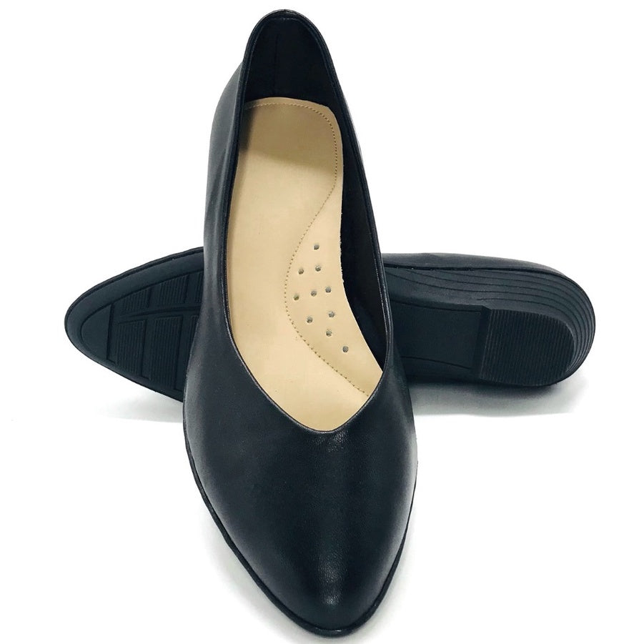 Machine Sewn/ Tahi School & Office Black Shoes Marikina Made Women Shoes