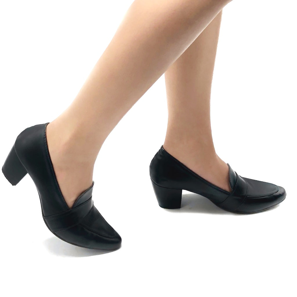 Office/ School Black Shoes Heels School Black Shoes Heels 2.5 inches Marikina Made Women Shoes