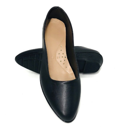 Machine Sewn/ Tahi School & Office Black Shoes Marikina Made Women Shoes