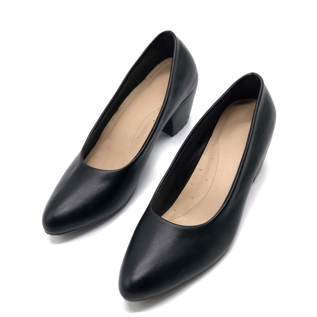 Office/ School Black Shoes Heels School Black Shoes Heels 2.5 inches Marikina Made Women Shoes